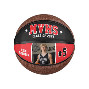 Aangepast basketbalgeschenk voor senioren met foto basketbal