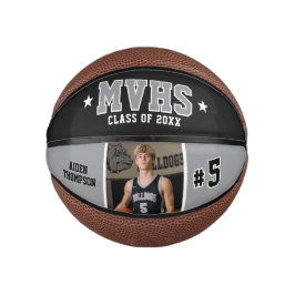 Aangepast basketbalgeschenk voor senioren met foto basketbal