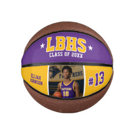 Aangepast basketbalgeschenk voor senioren met foto basketbal