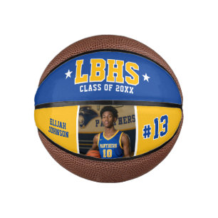 Aangepast basketbalgeschenk voor senioren met foto basketbal