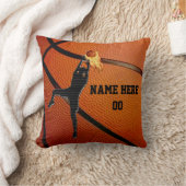 Aangepast Basketball-Sierkussen met UW TEKST Kussen (Deken)