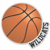 Aangepast Basketball Sticker (Voorkant)