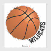 Aangepast Basketball Sticker (Vel)