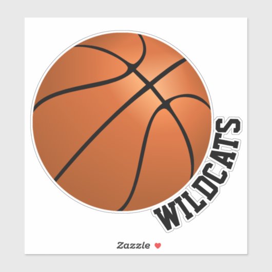 Aangepast Basketball Sticker (Vel)