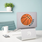 Aangepast Basketball Sticker (Laptop op bureau)
