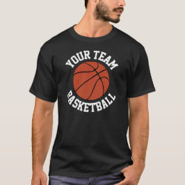 Aangepast Basketbalteam, naam en nummer van speler T-shirt