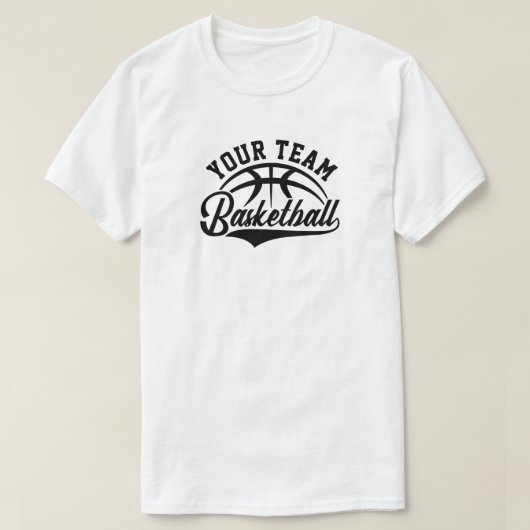 Aangepast Basketbalteam T-Shirt (Design voorkant)