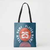Aangepast Basketbalteam Tote Bag (Voorkant)