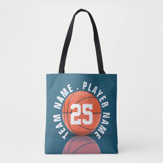 Aangepast Basketbalteam Tote Bag (Voorkant)