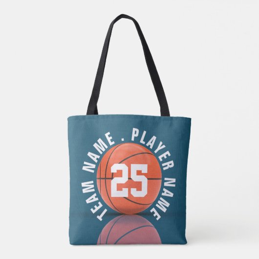 Aangepast Basketbalteam Tote Bag (Achterkant)