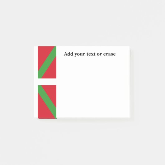 Aangepast, Baskische nationale vlag Ikurriña: Post-it® Notes (Voorkant)