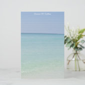 Aangepast  Beach gelijnd Briefpapier (Staand voorkant)
