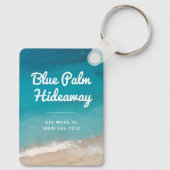Aangepast Beach Rental Retro Mod Sleutelhanger (Achterkant)