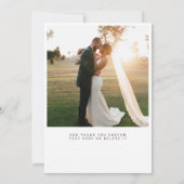 Aangepast bedankt 2 Foto Weduwkaarten met eucalypt Kaart (Achterkant)