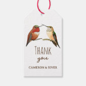 Aangepast Bedankt Allen's Hummingbirds Cadeaulabel (Voorkant)