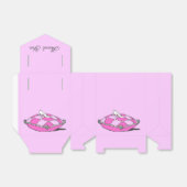 Aangepast bedankt Assepoester Slipper Pink Favor B Bedankdoosjes (Uitgevouwen)