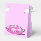 Aangepast bedankt Assepoester Slipper Pink Favor B Bedankdoosjes (Achterkant)
