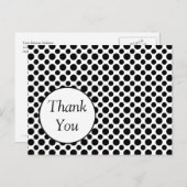 Aangepast bedankt Briefkaart zwarte poolwond (Voorkant / Achterkant)