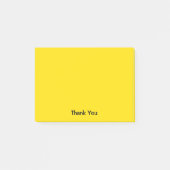 Aangepast bedankt | Geel Post-it® Notes (Voorkant)