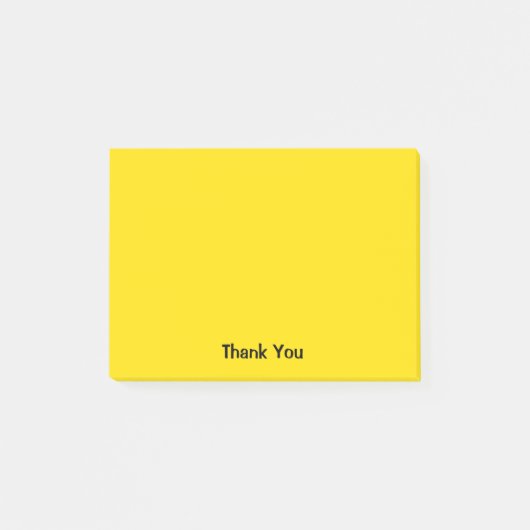Aangepast bedankt | Geel Post-it® Notes (Voorkant)