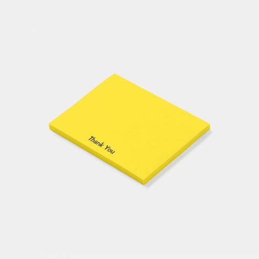 Aangepast bedankt | Geel Post-it® Notes (Schuin)