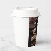 Aangepast bedankt JOJO GIFT Modern design zwart Papieren Bekers (Rechts)