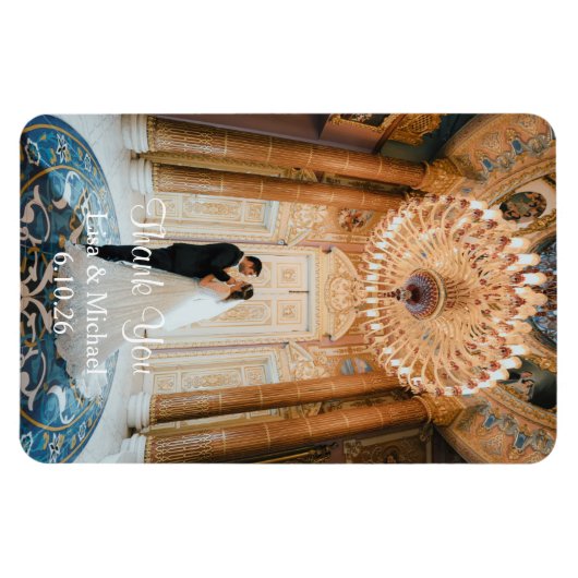 Aangepast bedankt Magnet Magneet (Horizontaal)