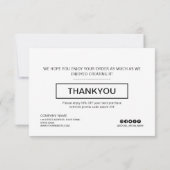 Aangepast bedankt moderne zakelijke promotie (Achterkant)