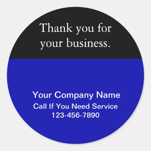 Aangepast bedankt ronde sticker (Voorkant)