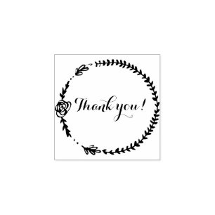 Aangepast "Bedankt!" Stamp Rubberstempel