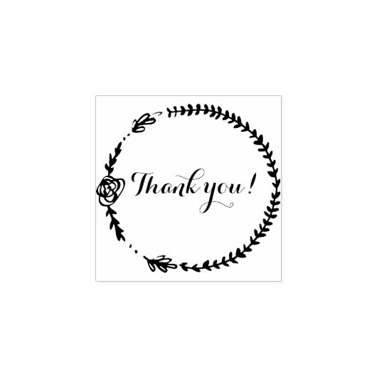 Aangepast "Bedankt!" Stamp Rubberstempel (Afrduk)