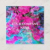 Aangepast bedankt vierkante visitekaartje (Achterkant)