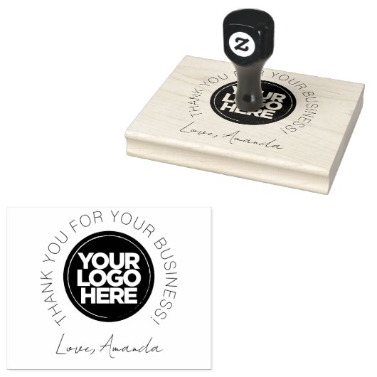 Aangepast bedankt voor elegante moderne zakelijke  rubberstempel (Gestempeld)