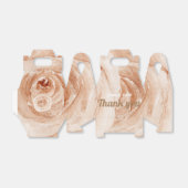 Aangepast Bedankt voor je bruiloft waterverf beige Bedankdoosjes (Uitgevouwen)