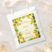 Aangepast bedankt voor je bruiloft waterverf limon bedankzakje (Geknipt)