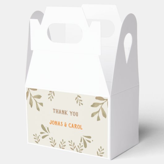 Aangepast bedankt voor je huwelijk met moderne gro bedankdoosjes (Geopend)