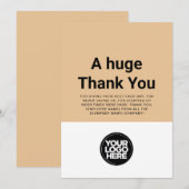 Aangepast Bedankt voor je persoonlijke waardering Kaart (Voorkant / Achterkant)