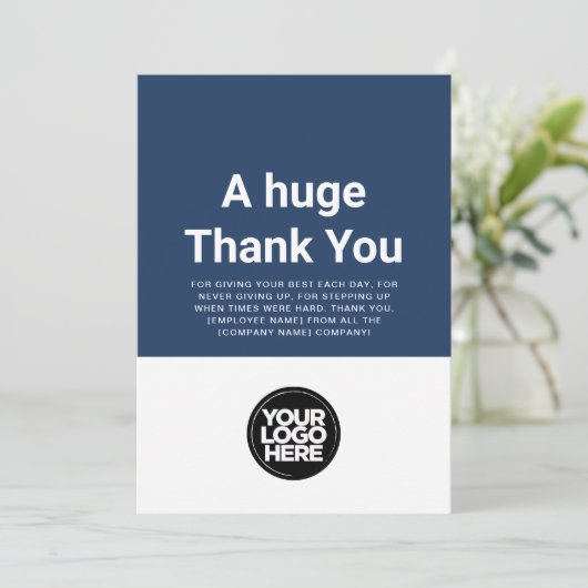 Aangepast Bedankt voor je persoonlijke waardering Kaart (Staand voorkant)