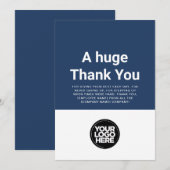 Aangepast Bedankt voor je persoonlijke waardering Kaart (Voorkant / Achterkant)