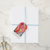 Aangepast bedankt voor Red Gold Blue Cadeaulabel (Met Touw)