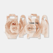 Aangepast Bedankt voor waterverf rozen huwelijksca Bedankdoosjes (Uitgevouwen)