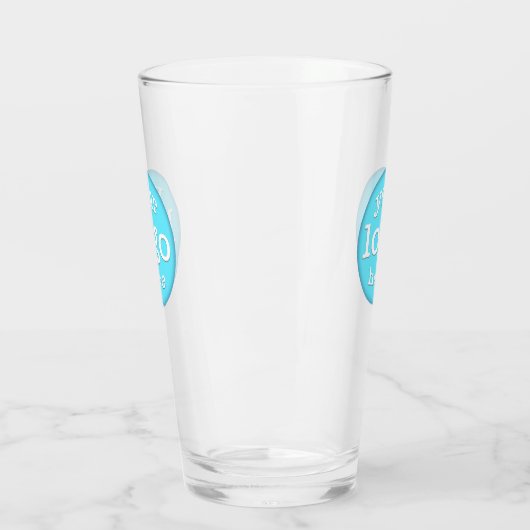 Aangepast Bedrijf Bar Team Logo Branded Beer Glas (Links)