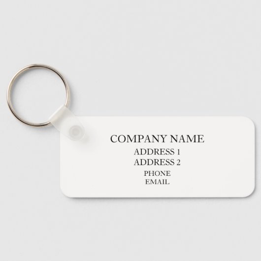 Aangepast Bedrijf Bedrijf Logo QR Code Sleutelhang Sleutelhanger (Achterkant)