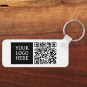 Aangepast Bedrijf Bedrijf Logo QR Code Sleutelhang Sleutelhanger (Voorkant)