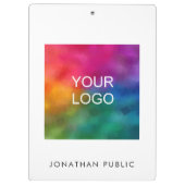 Aangepast bedrijf Bedrijfs Logo Voeg tekst toe Klembord (Achterkant)