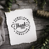 Aangepast bedrijf en site, bedankt rubberstempel