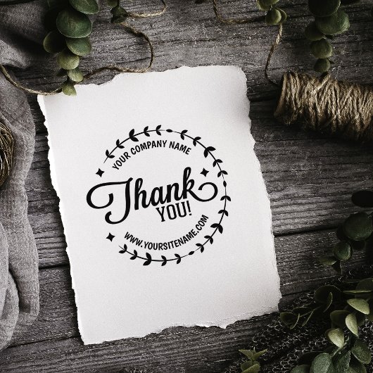 Aangepast bedrijf en site, bedankt rubberstempel