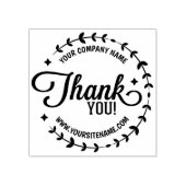 Aangepast bedrijf en site, bedankt rubberstempel (Afrduk)