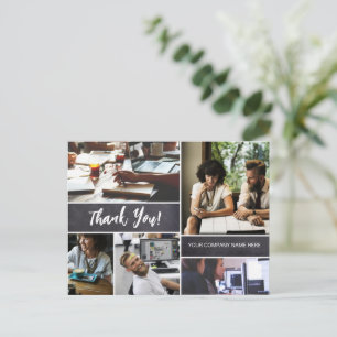 Aangepast bedrijf Fotocollage Briefkaart