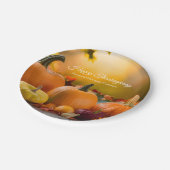 Aangepast bedrijf Happy Thanksgiving Pumpkin Party Papieren Bordje (Gekanteld)